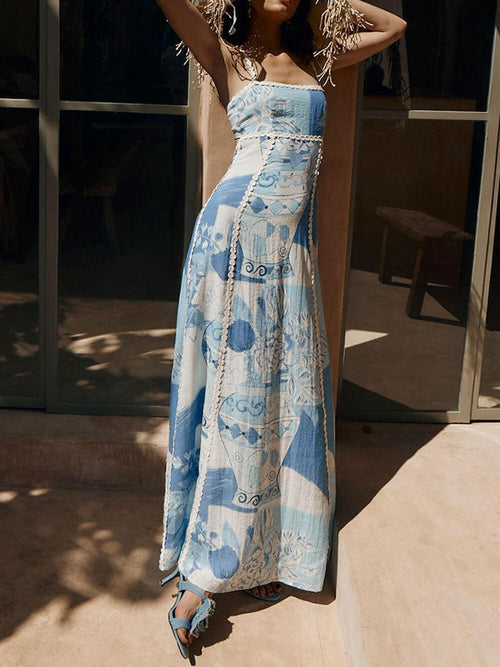 Tahlia™ - Spaghetti Strap Backless Maxi Dress
