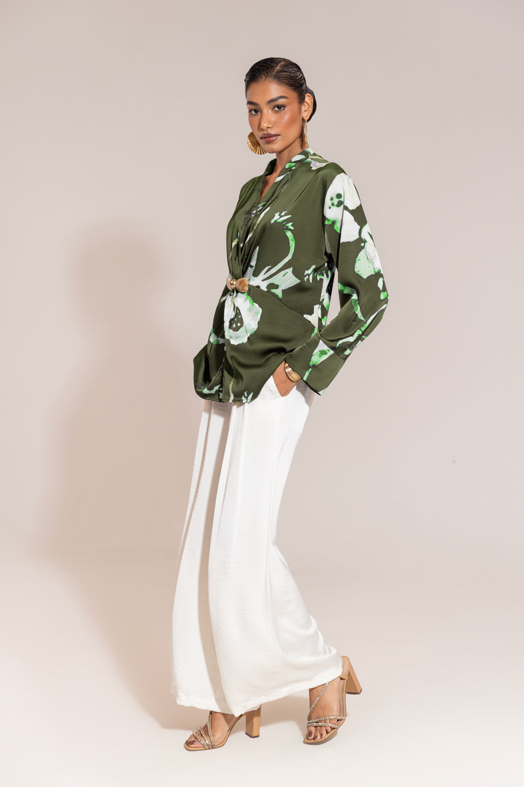 Reese™ - Artistic Satin Shirt