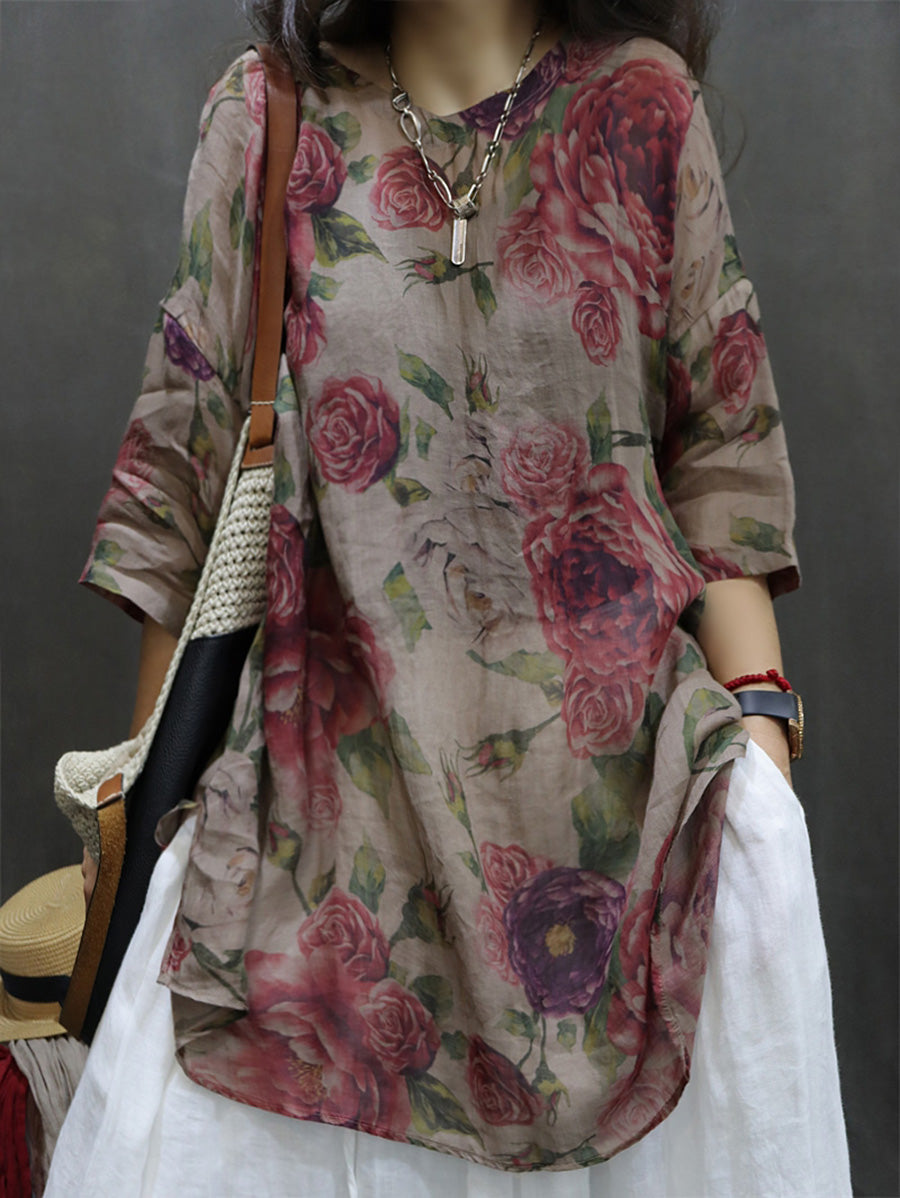 Rosalind™ – Vintage Rose Blouse