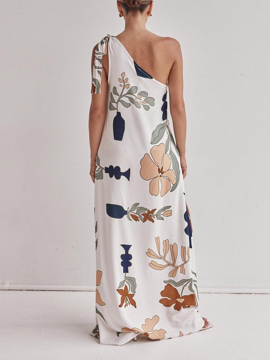 Jarrah™ - Printed One-Shoulder Maxi Dress