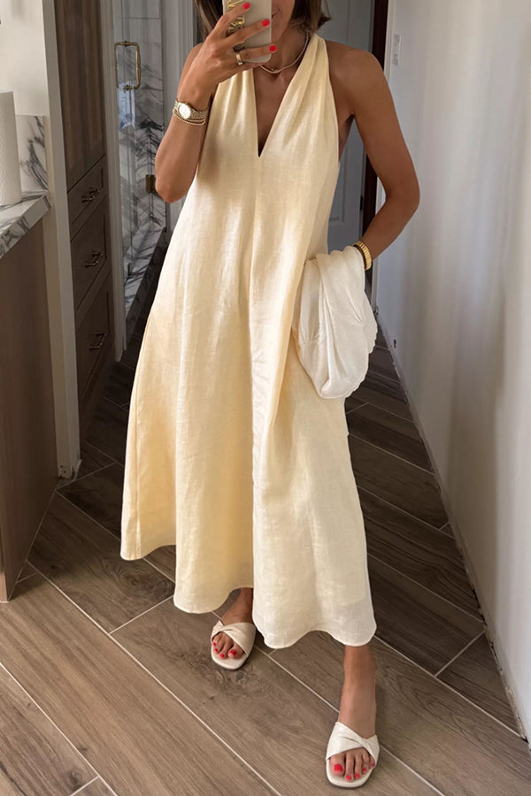 Lindsey™ Linen Blend Midi Dress