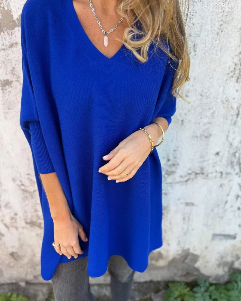 Nemia™ V-Neck Oversized Sweater