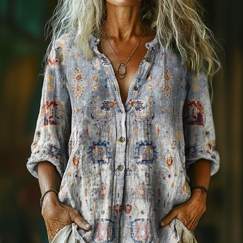 Wendy™ Geometric Button-Down Shirt