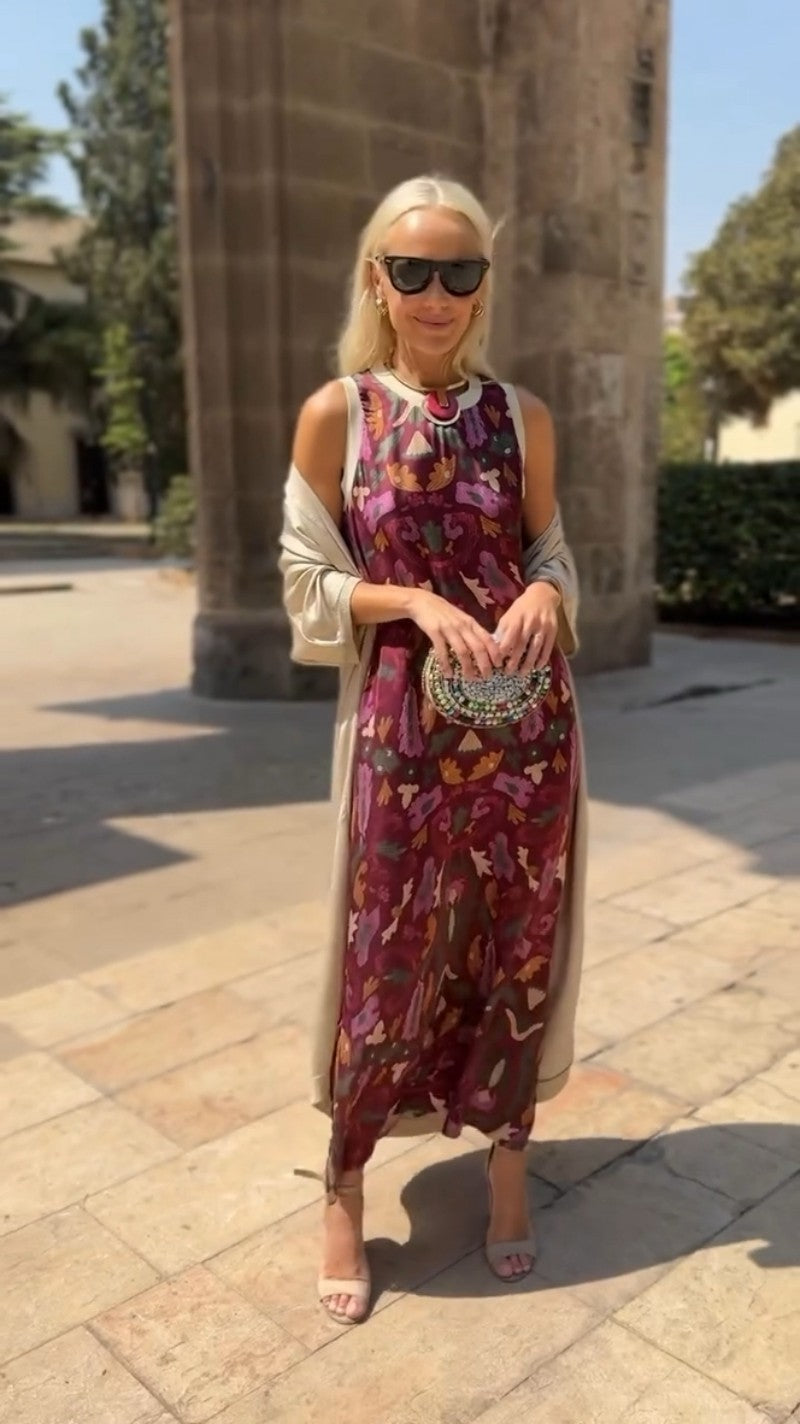 Maryani™ - Casual Retro Dress with Cardigan