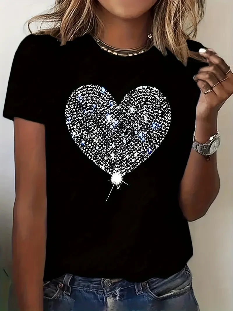 Big Sparkling Love T-Shirt | Together against diabetes
