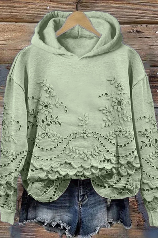 Serena™ Floral Lace Hoodie