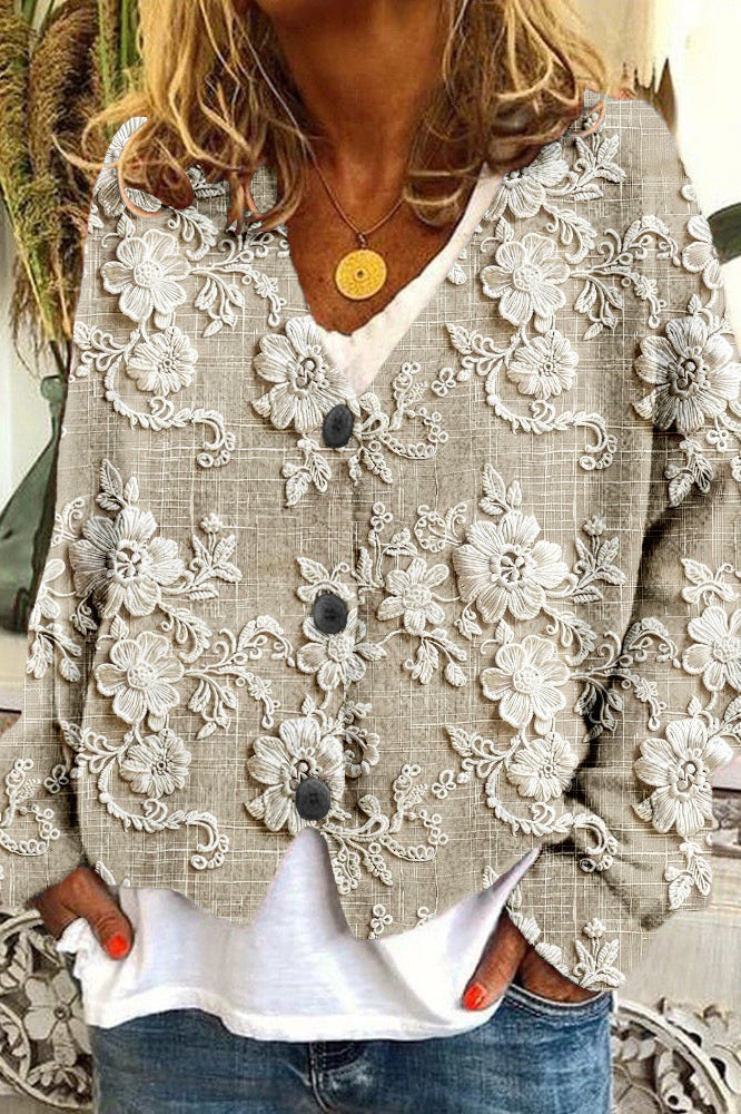 Amari™ Lace Button Cardigan