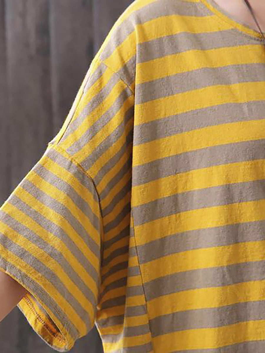 Olivine™ – Breezy Stripe T-shirt