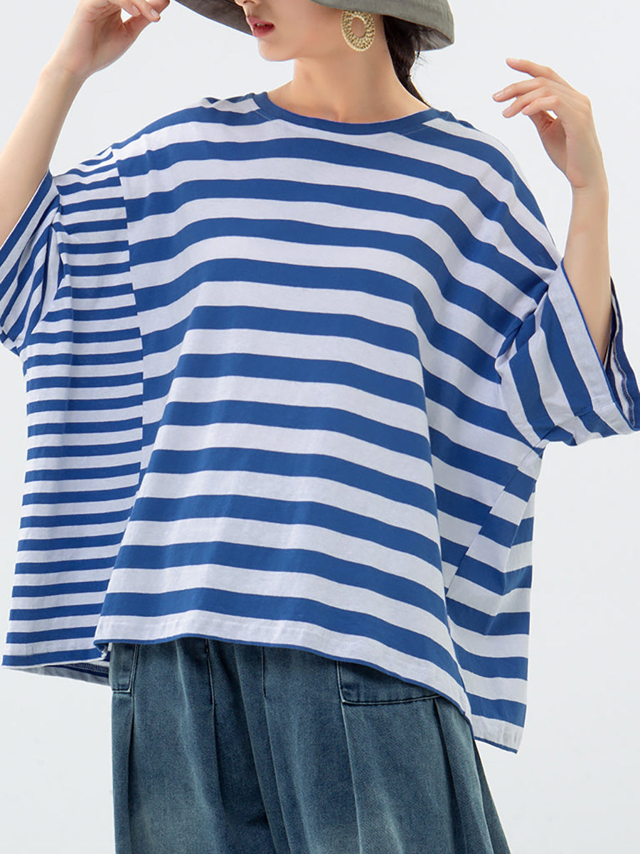 Olivine™ – Breezy Stripe T-shirt