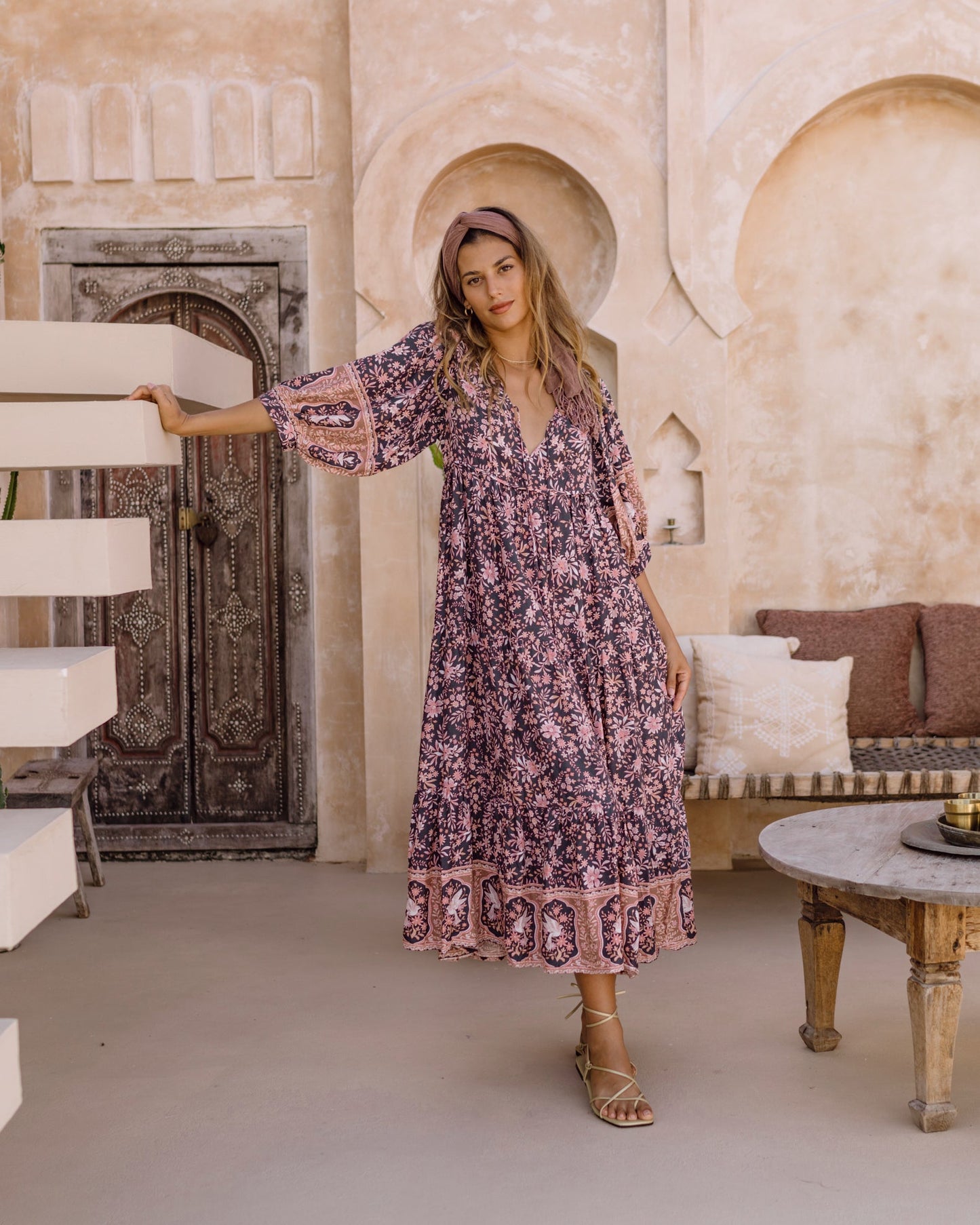 Jenny™ - Boho Vintage Maxi Dress