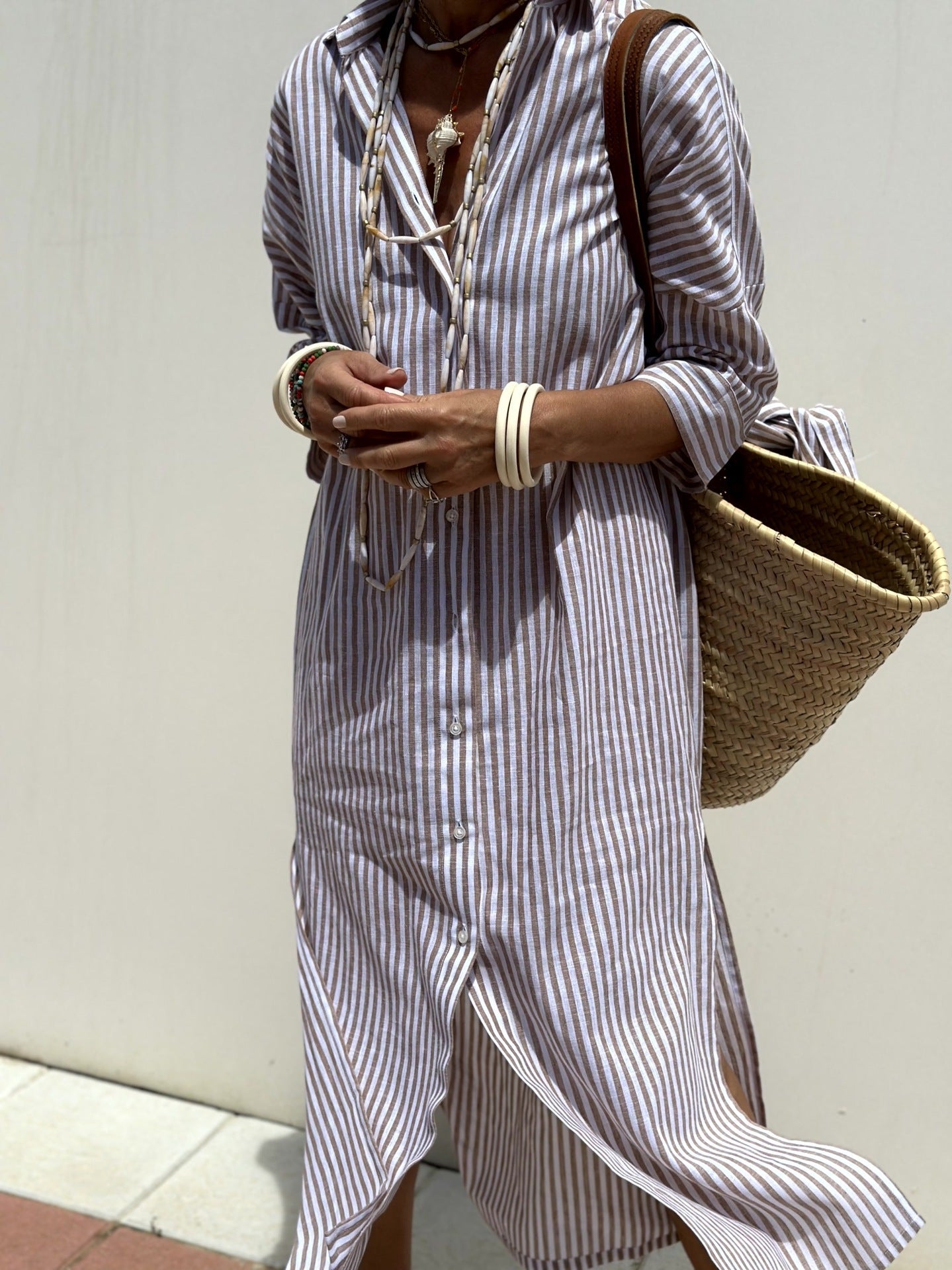 Eunice™ Striped Shirt Dress