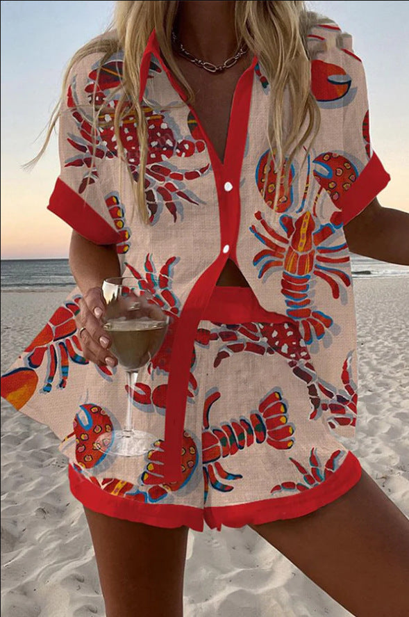 Yindi™ - Lobster Print Summer Set