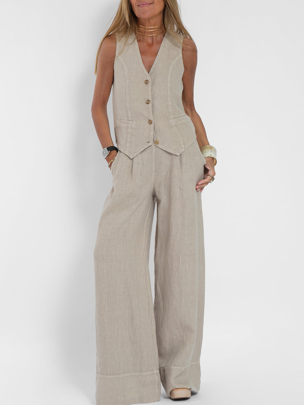 Jana™ Linen Two-Piece Set