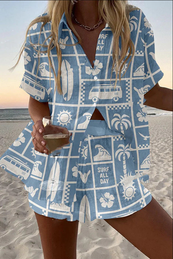 Naree™ - Summer Shirt Short Set