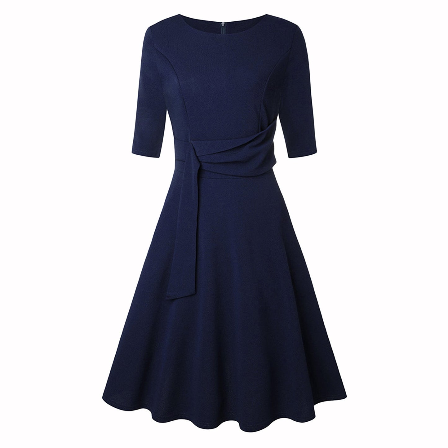 Zhaynelle™ –Belted A-Line Dress