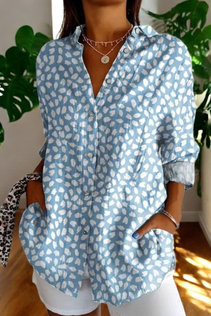 Selina™ Casual Print Blouse