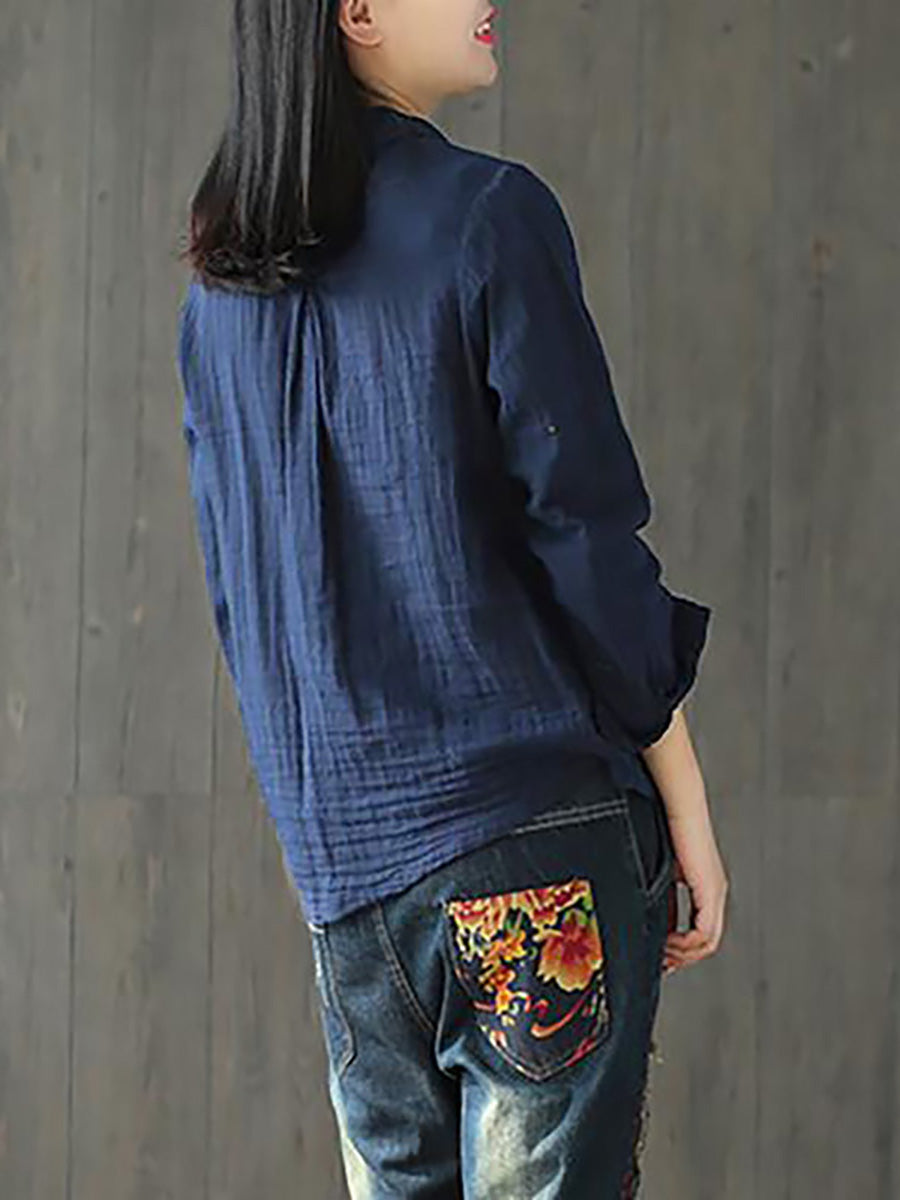 Sylvette™ – Asymmetrical Linen Shirt