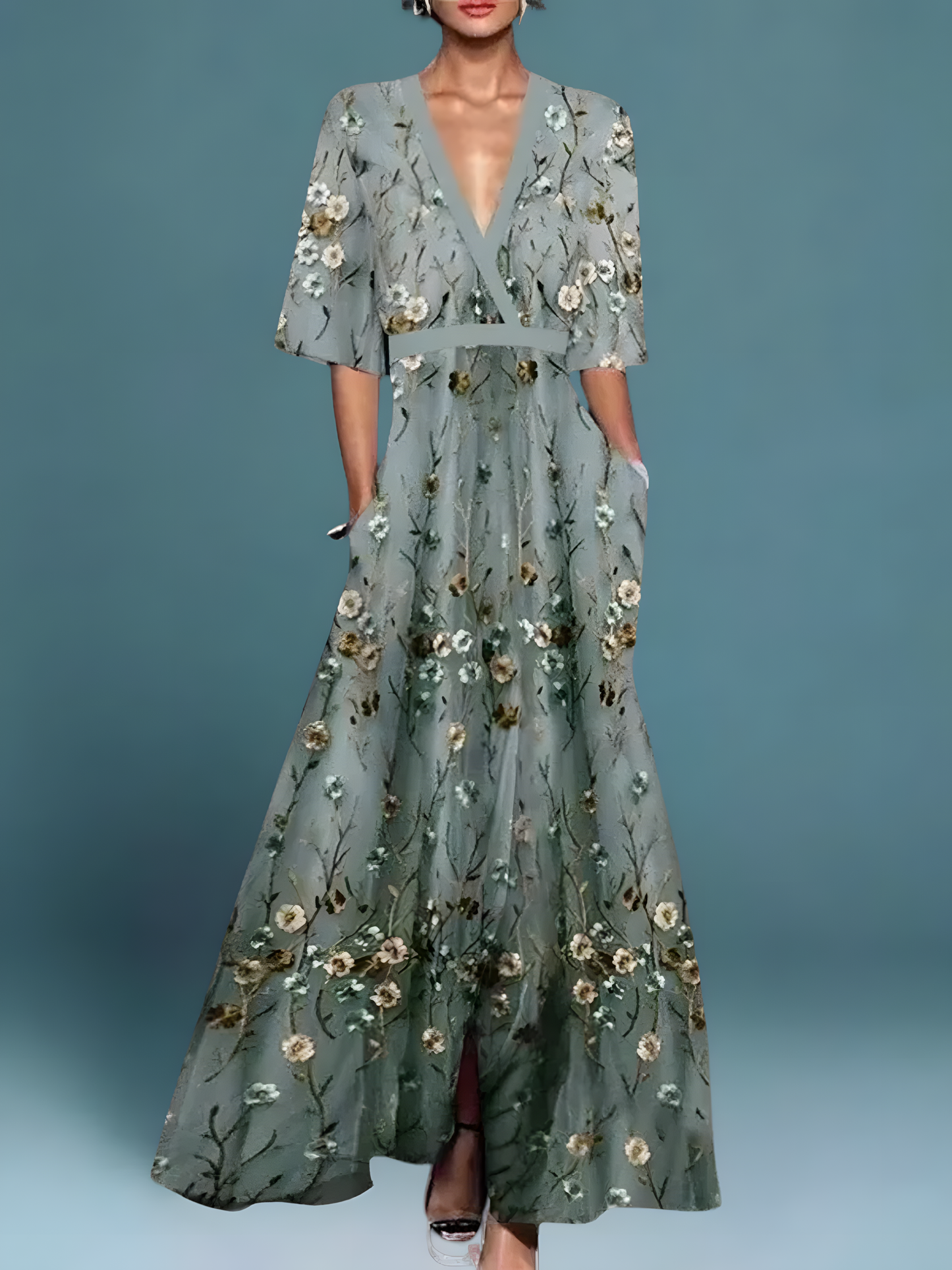 Laure™ - Elegant Floral Dress