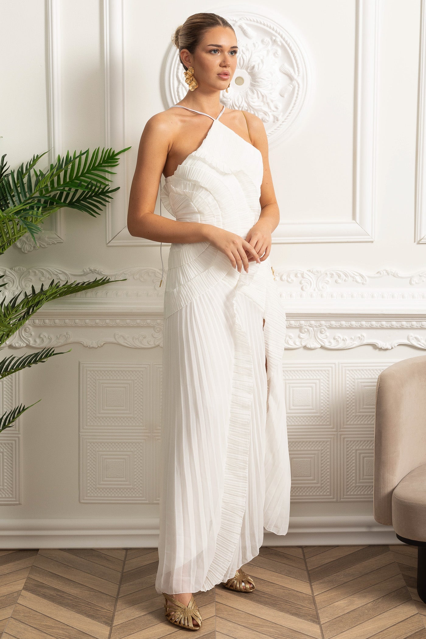 Serenya™ Pleated Maxi Dress