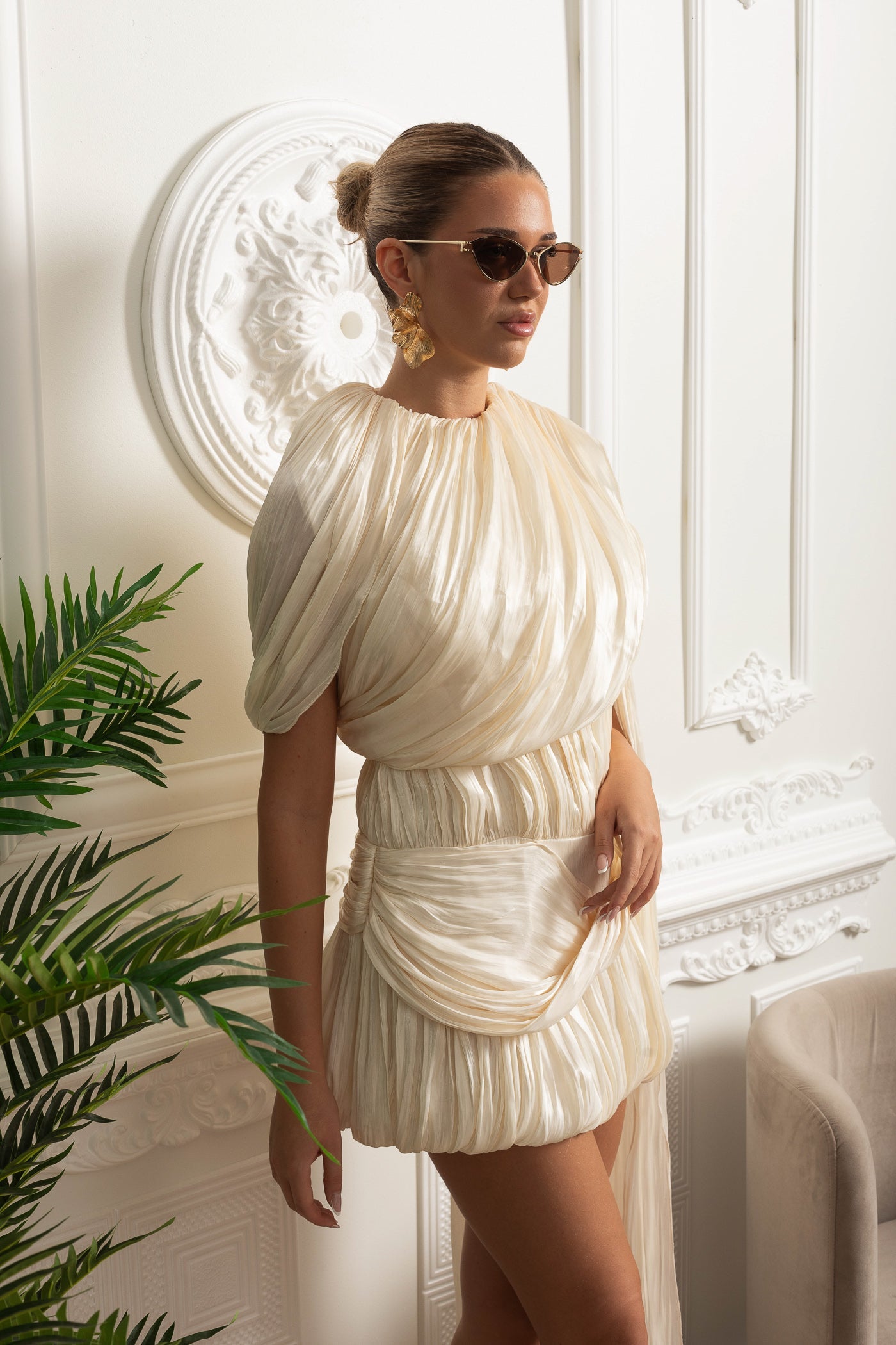 Selene™ Draped Mini Dress