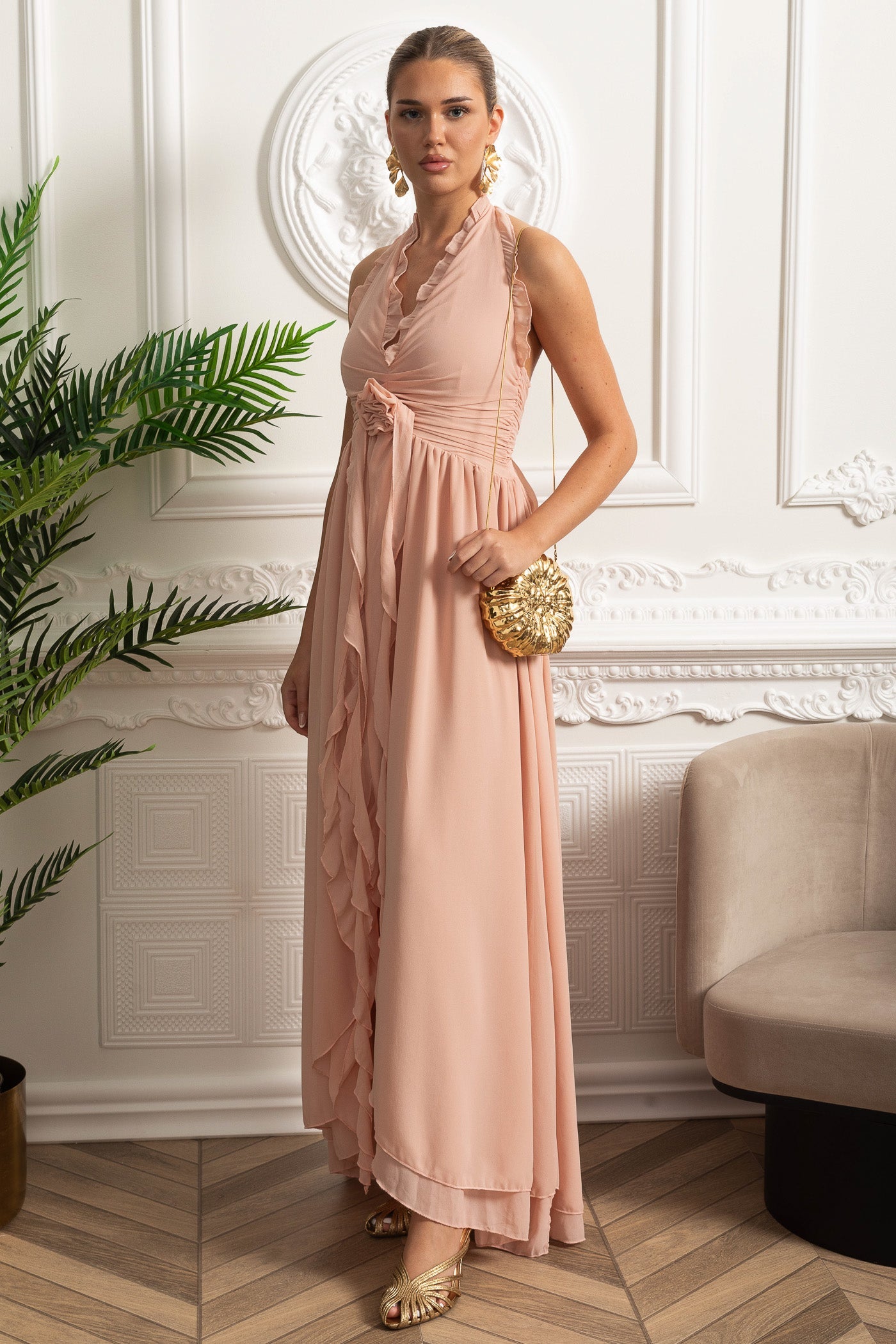 Selene™ Halter Maxi Dress