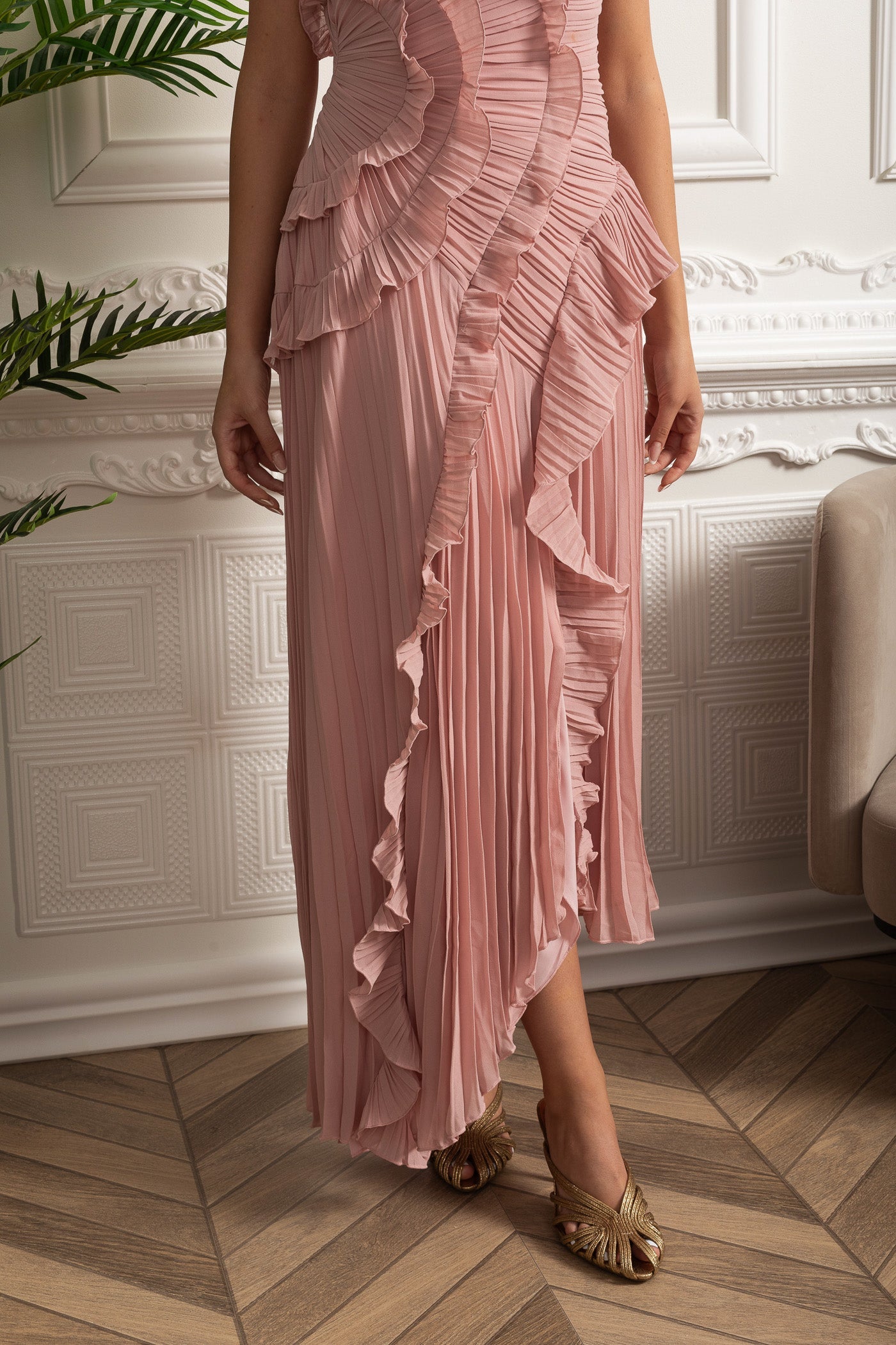 Valeria™ Pleated Maxi Dress