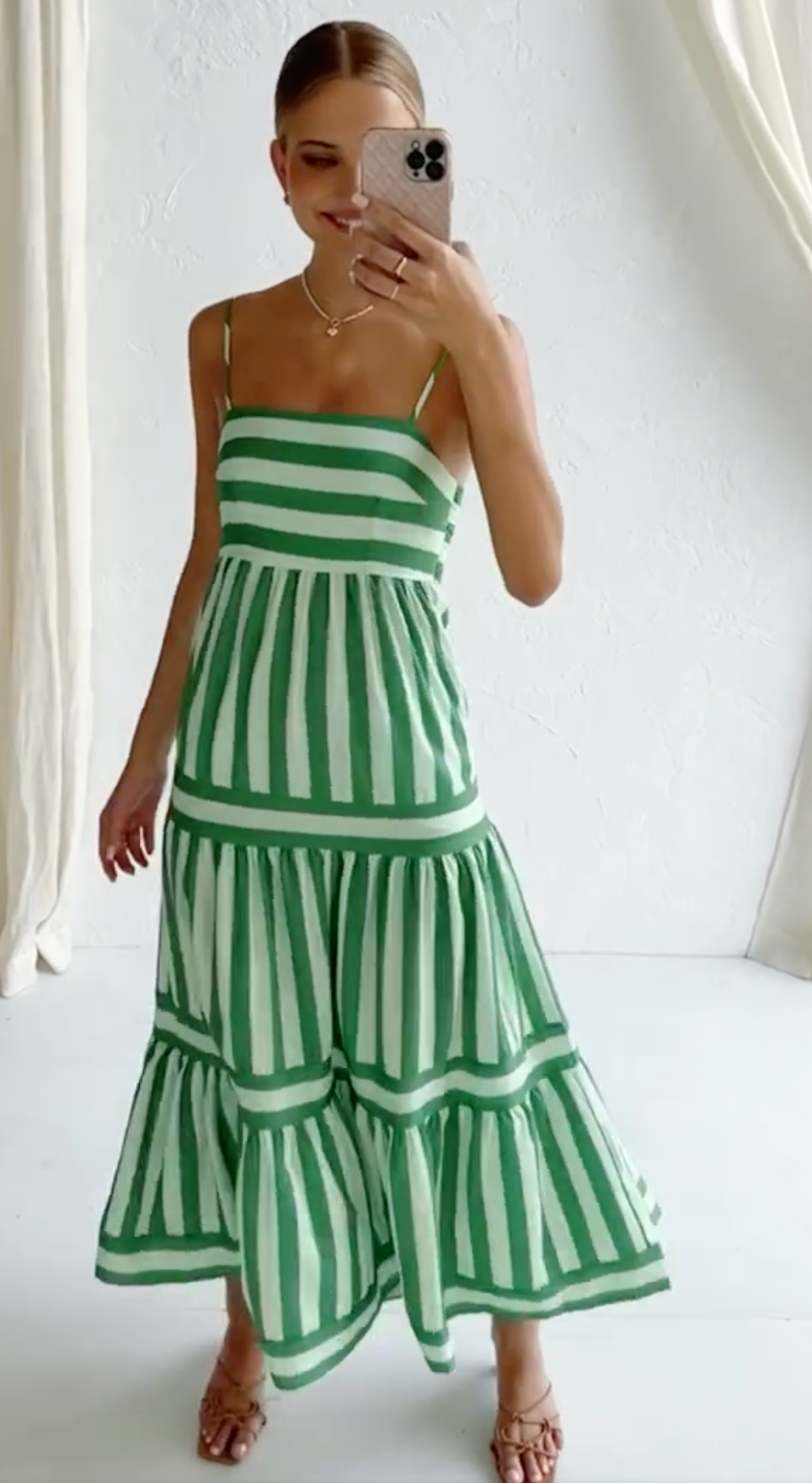 Elviana™ Striped Maxi Dress
