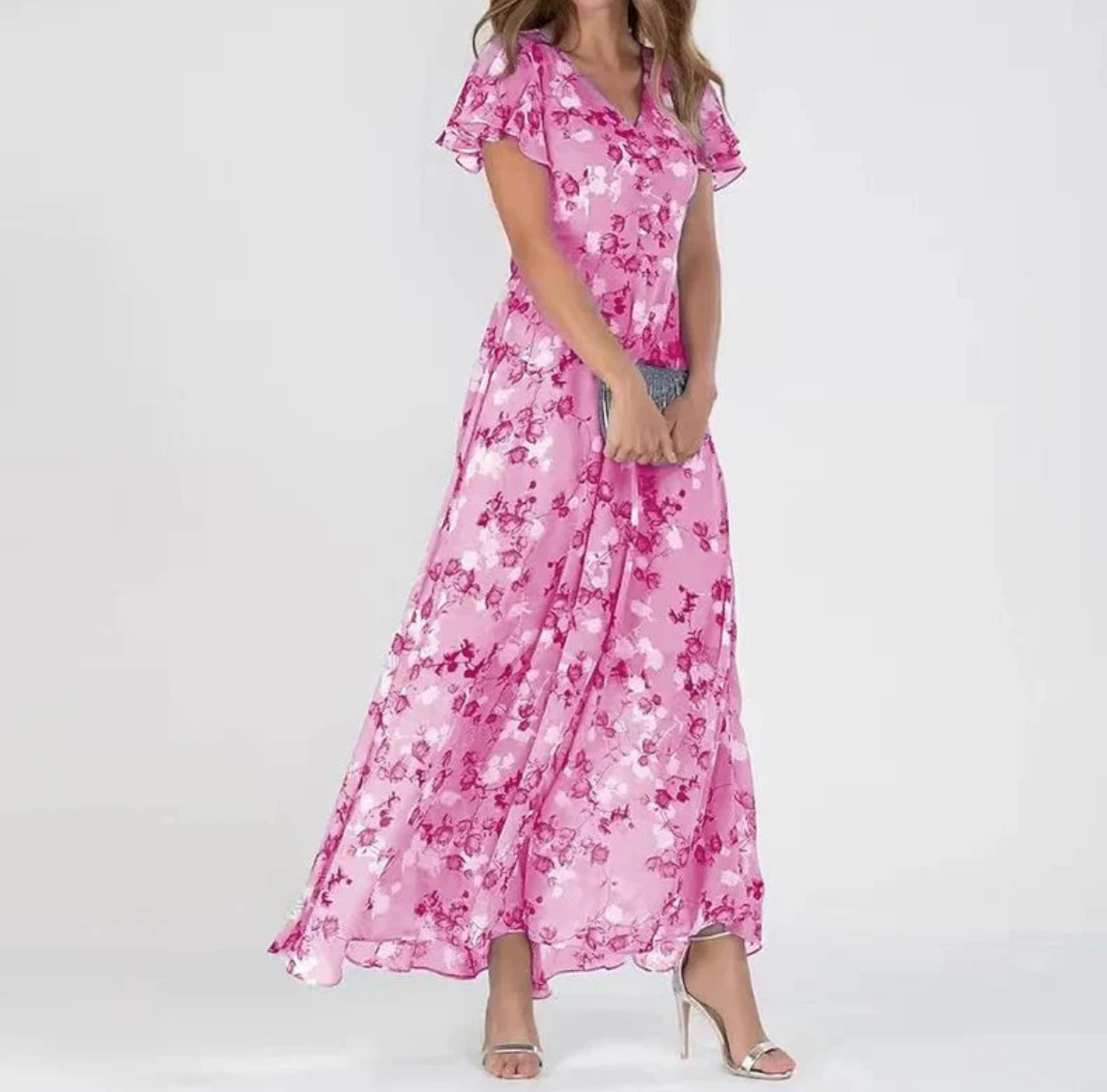 Jayga™ – Women's V-neck maxi dress