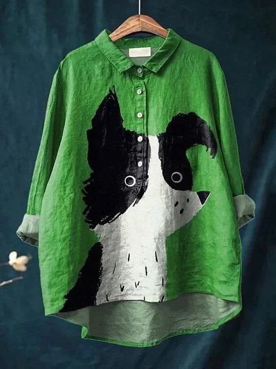 Maxine™ Dog Print Shirt