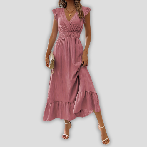 Solene™ - Casual V-neck Dress