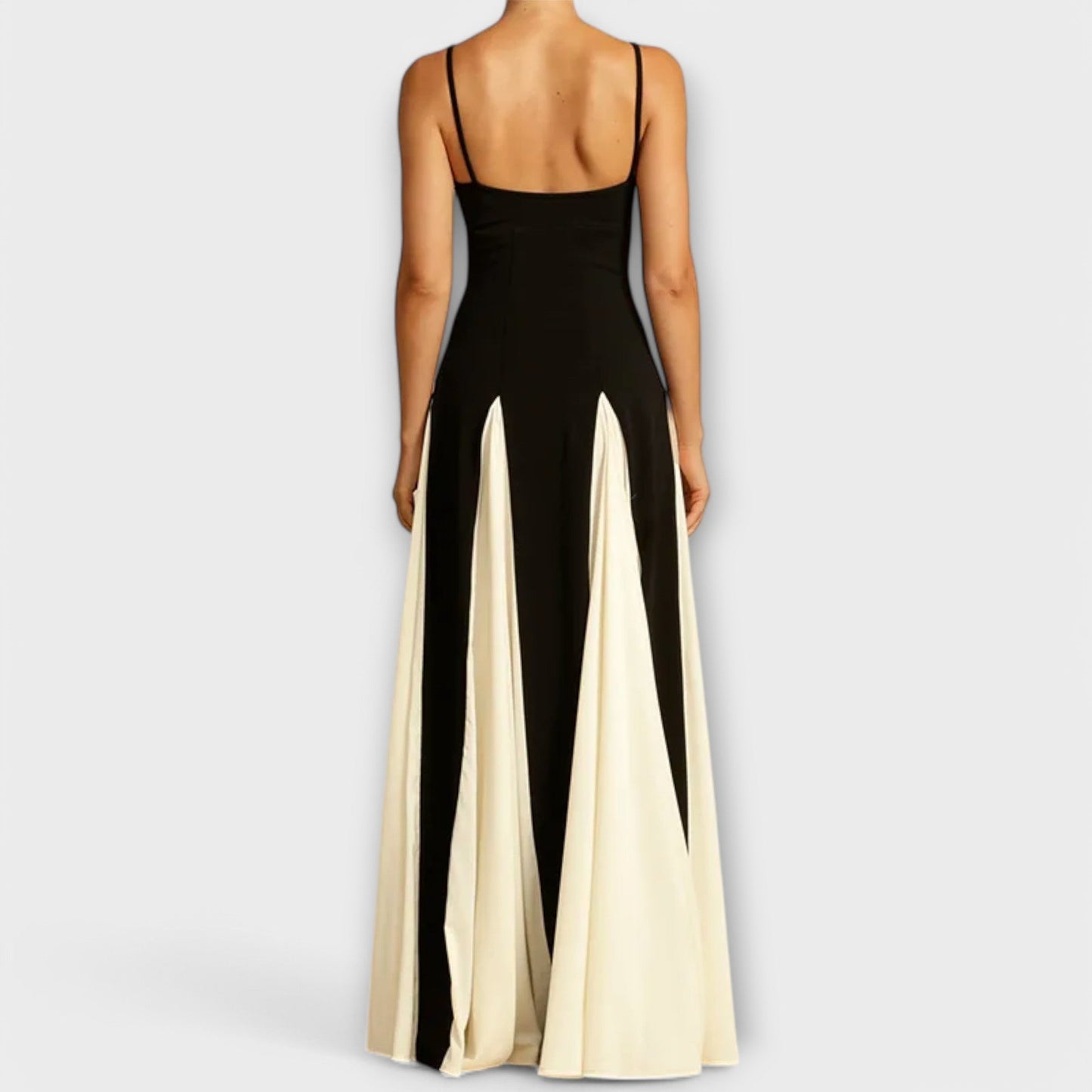 Chrystelle™ – Two-Tone Maxi Dress