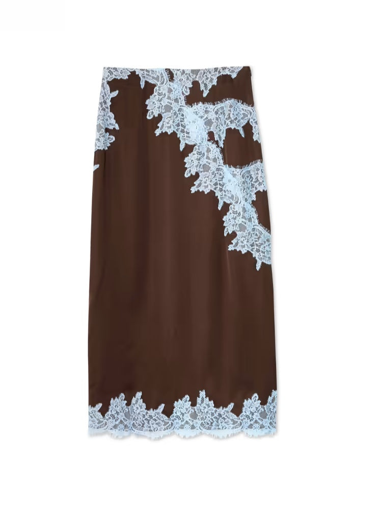 Pirra™ - Lace Panel Top and Skirt Set