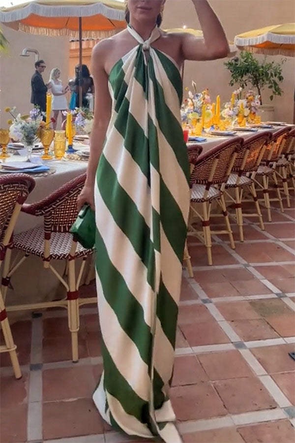 Eyah™ Striped Halter Maxi Dress