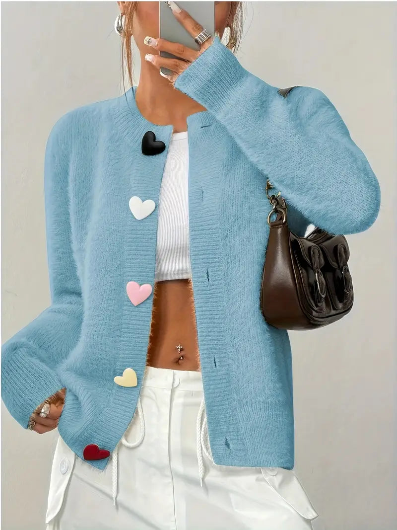 Heart Cardigan| Together against Breast Cancer