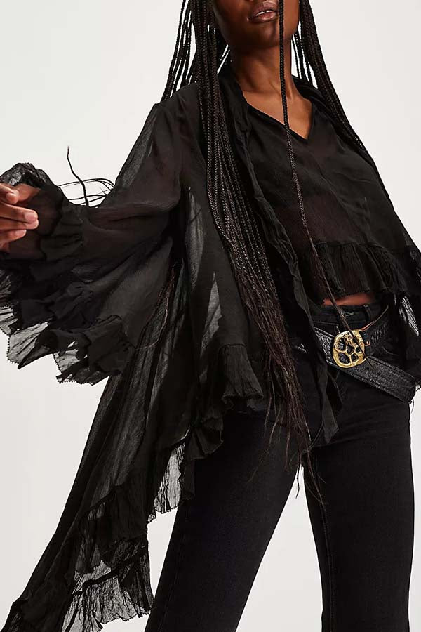 Lovely™ Flowy Cape Shirt