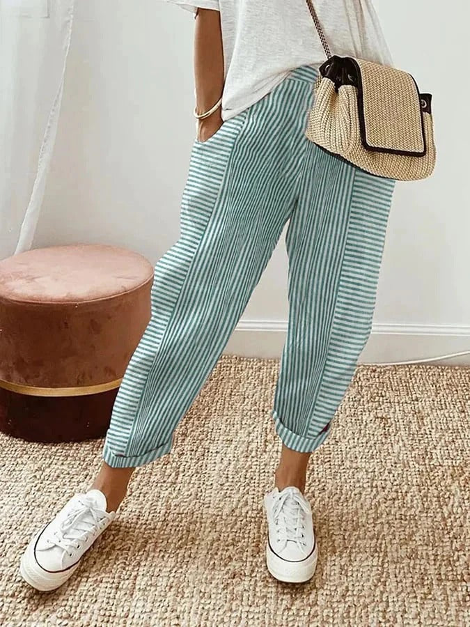 Amalia™ – Summer striped trousers