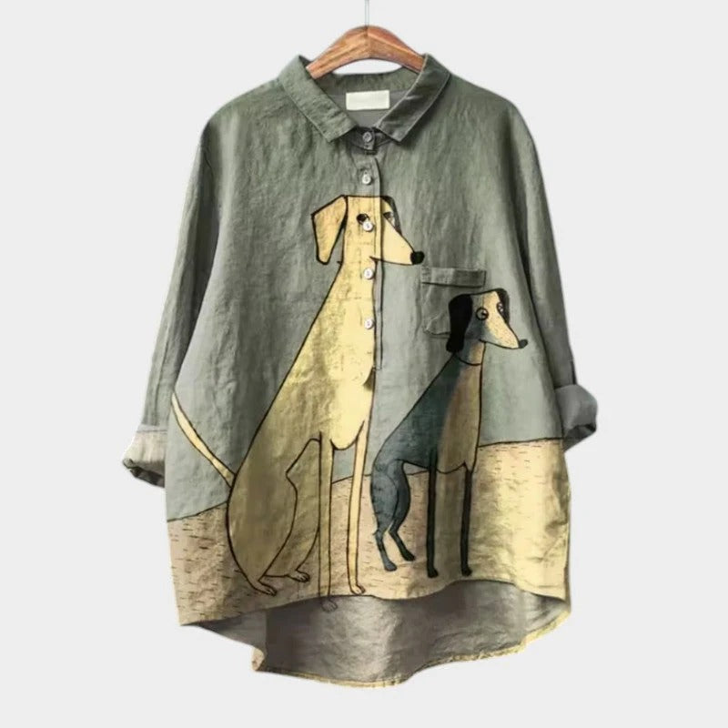 Lovisa™ - Oversized shirt with dog print