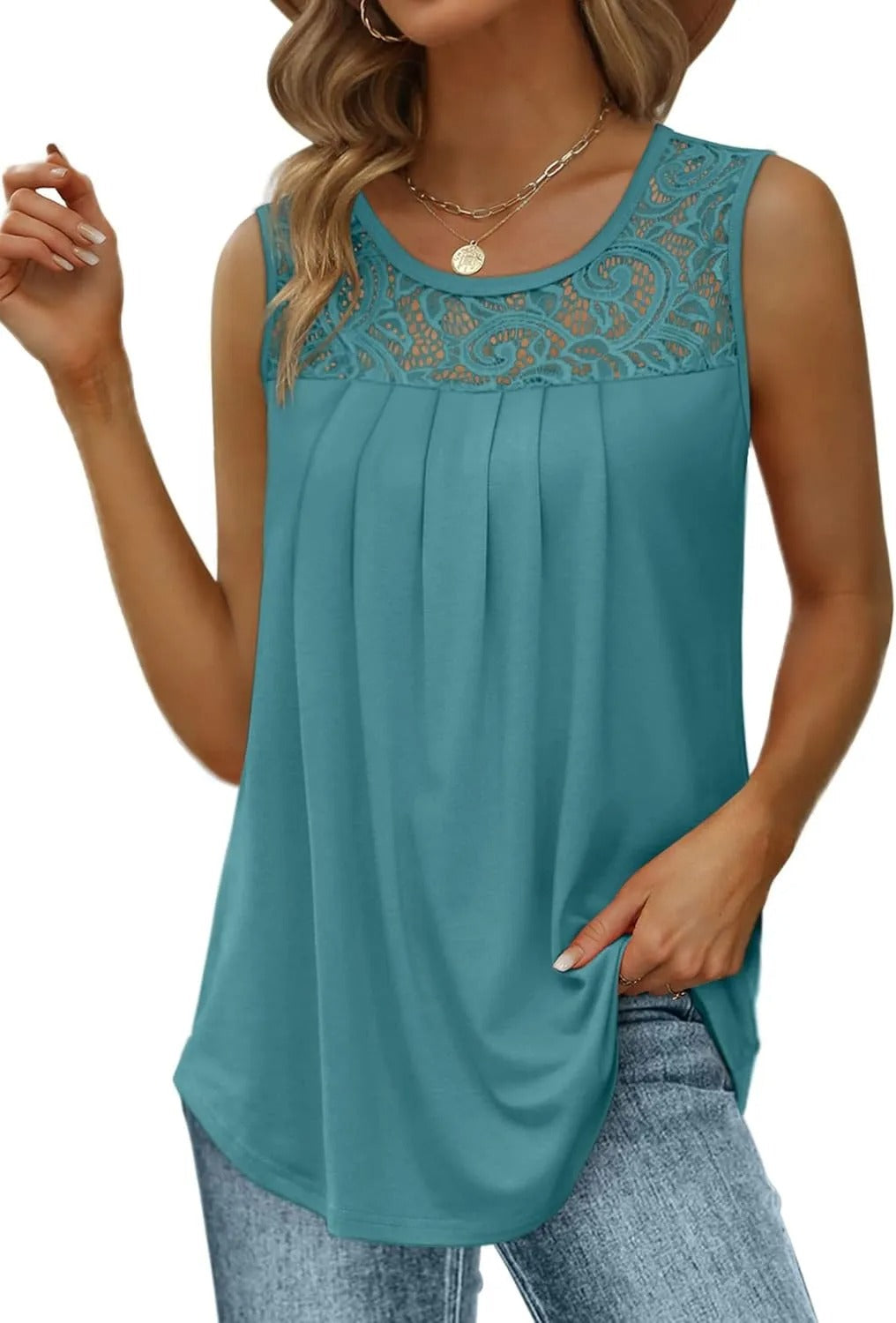 Rakel™ - Airy top with lace