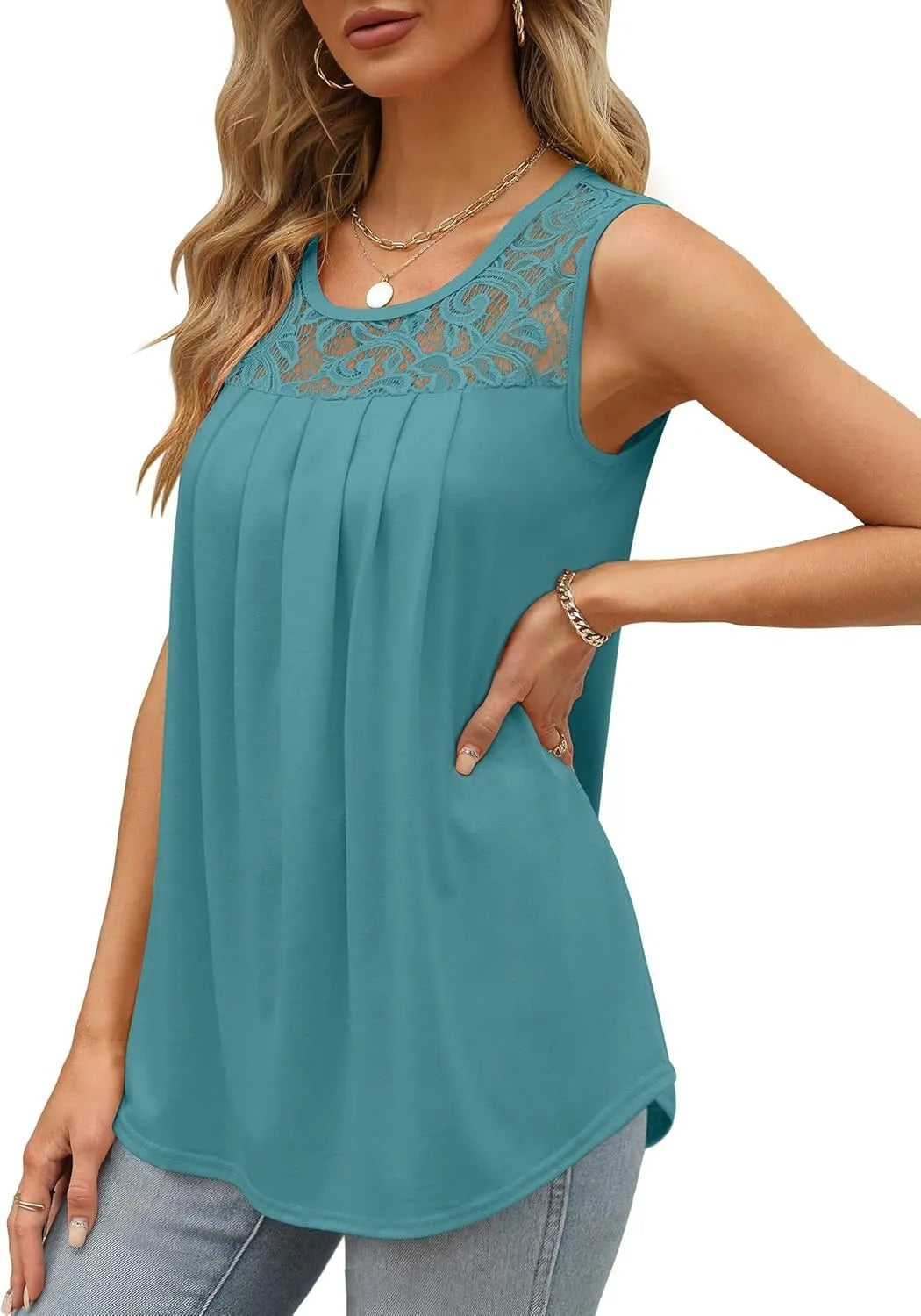 Rakel™ - Airy top with lace
