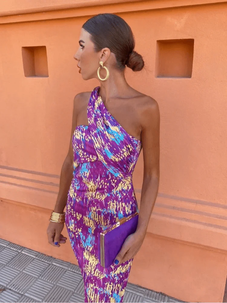 Xyrah™ One-Shoulder Midi Dress