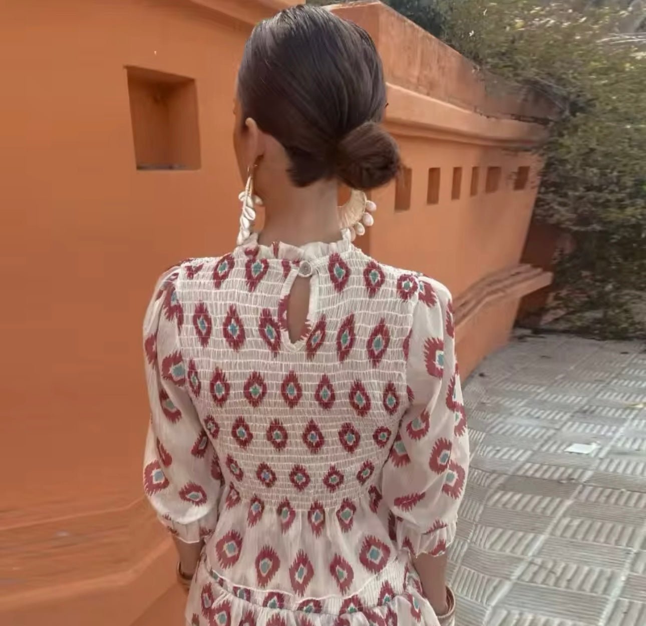 Selene™ Smocked Boho Mini Dress