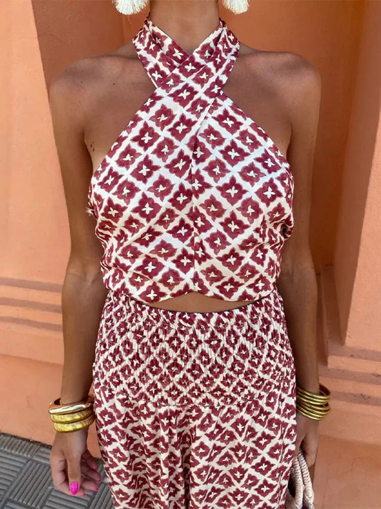 Maricela™ Boho Halter Two-Piece Set