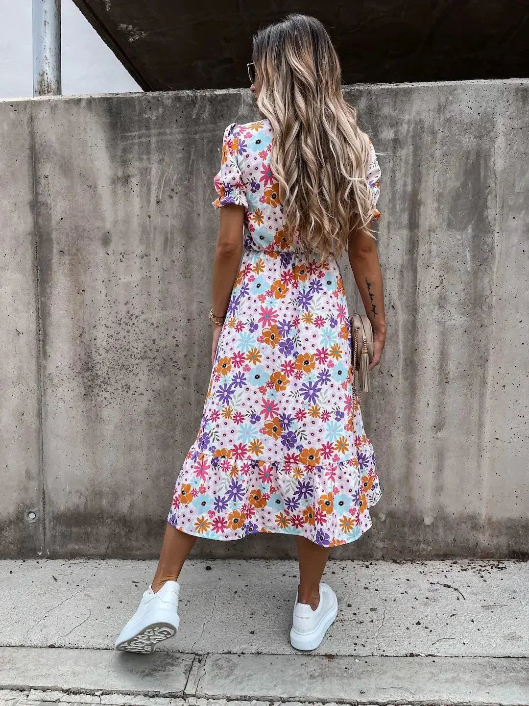 Nia™ – Floral Midi Dress for Women