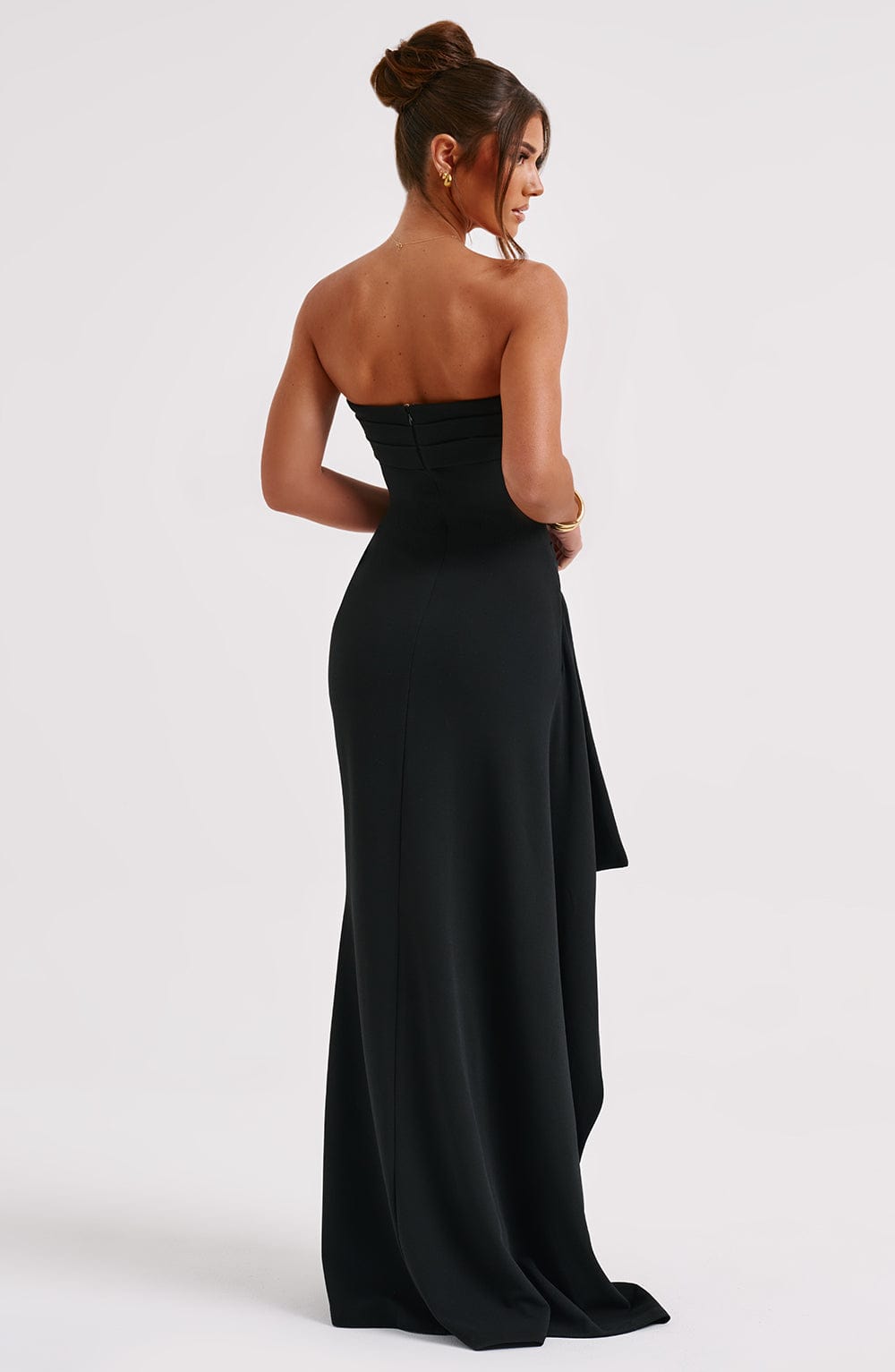 Pearson™ - Strapless Draped Maxi Dress