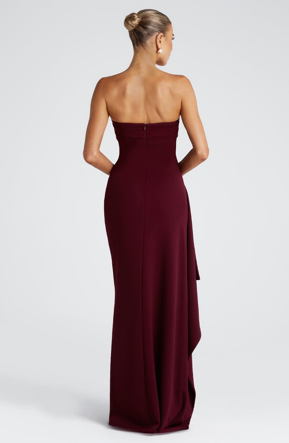 Pearson™ - Strapless Draped Maxi Dress