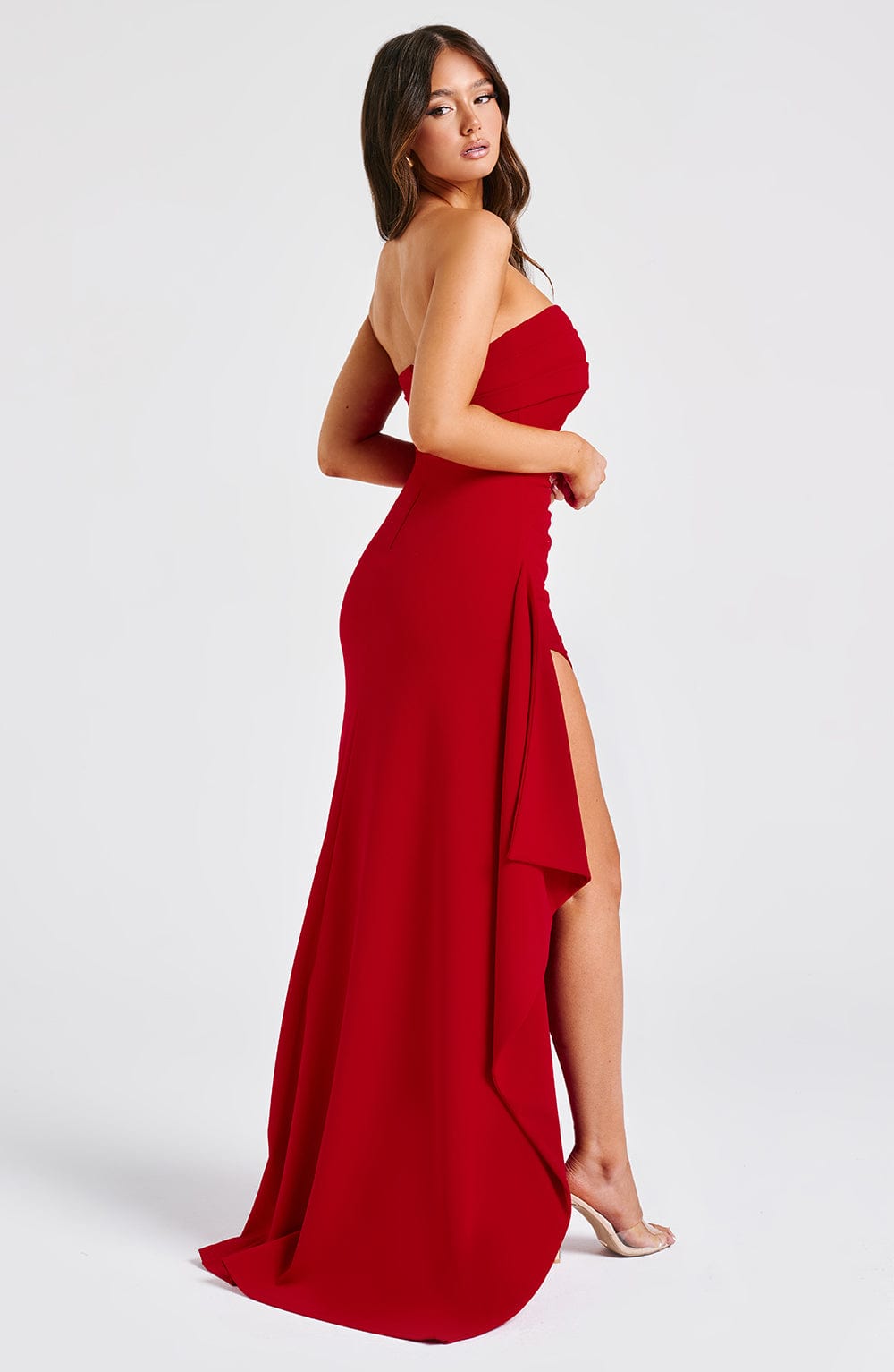 Pearson™ - Strapless Draped Maxi Dress