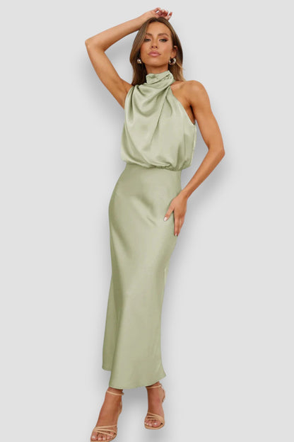 Fiorenza™ Luxe Halter Dress
