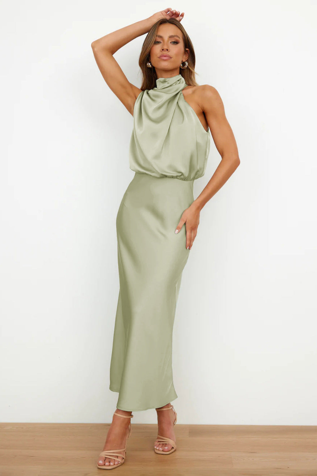 Seraphina™ Satin Midi Dress