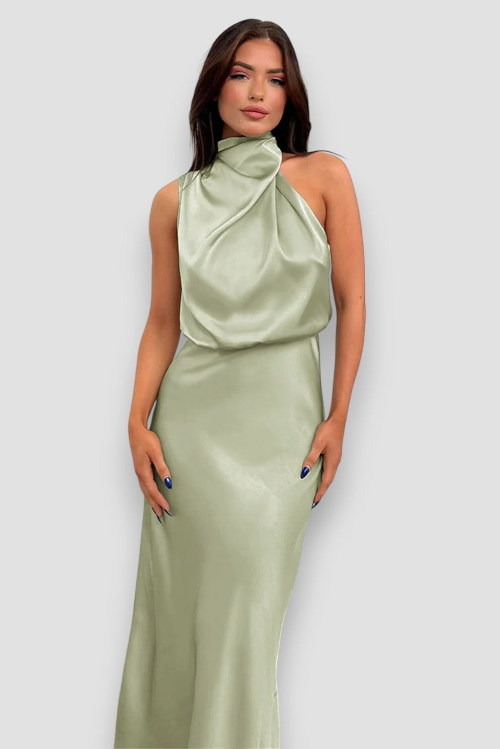 Fiorenza™ Luxe Halter Dress