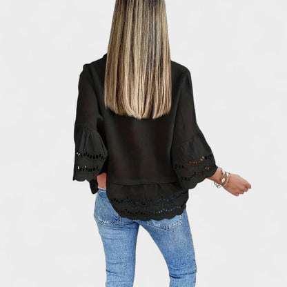 Sarie™ Embroidered Button-Up Shirt